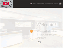 Tablet Screenshot of di-construction.com